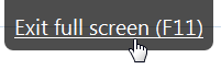Exit fullscreen mode in Chrome for Windows