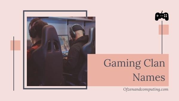 Gaming Clan Names List (2025)