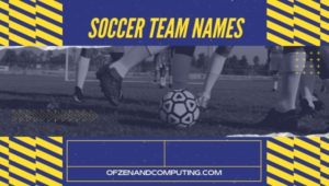 Cool Soccer Team Names Ideas (2022) Funny, Good, Best