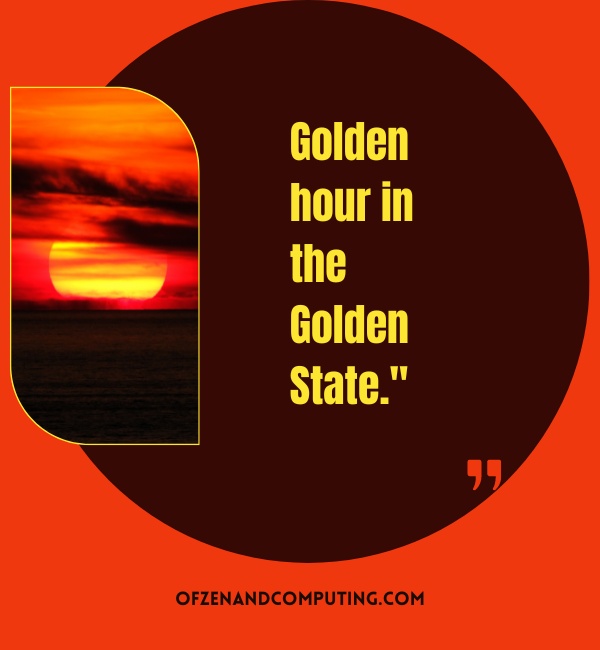 California Sunset Captions For Instagram (2025)