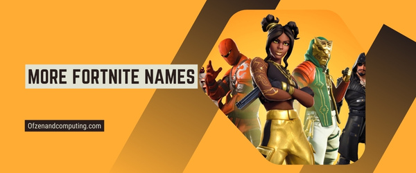 More Fortnite Names 2025 (Usernames)