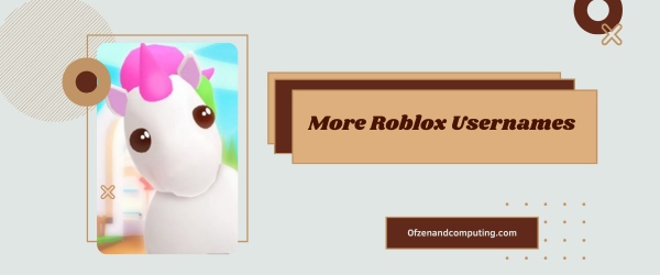 More Roblox Usernames Ideas (2025)