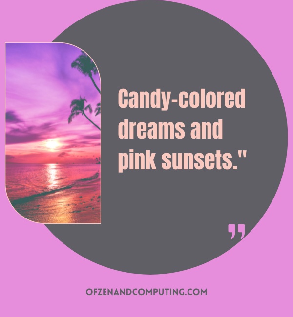 Pink Sunset Captions For Instagram (2025)