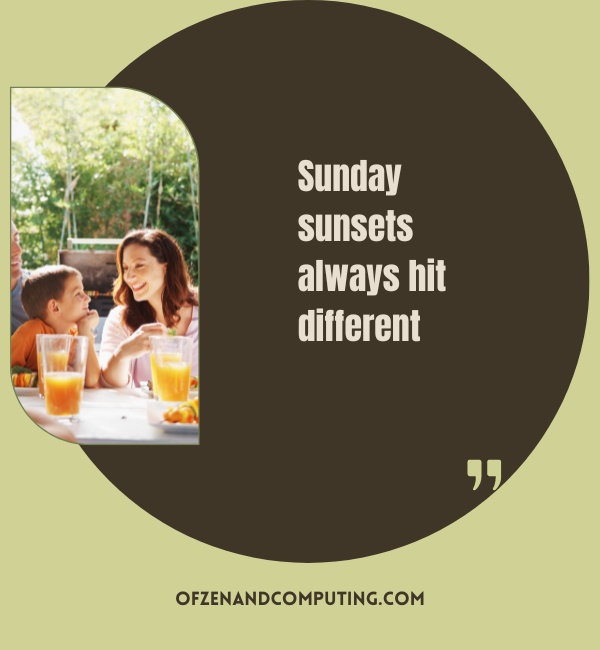 Sunday Sunset Instagram Captions (2025)
