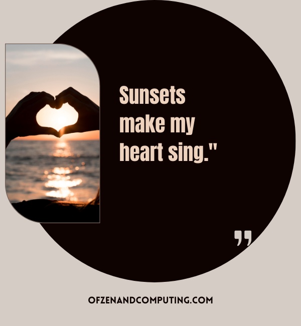 Sunset View Captions For Instagram (2025)