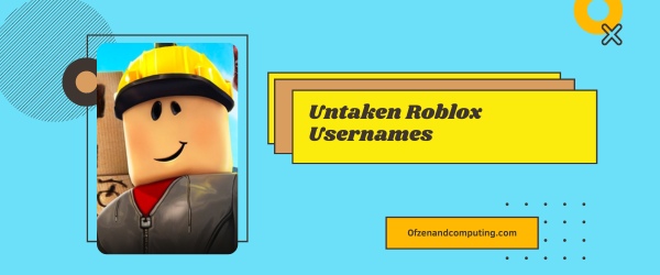 Untaken Roblox Usernames / Names Ideas 2025