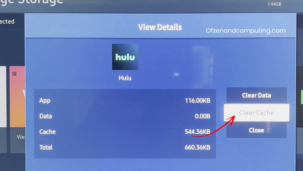 Clear Hulus Cache Data