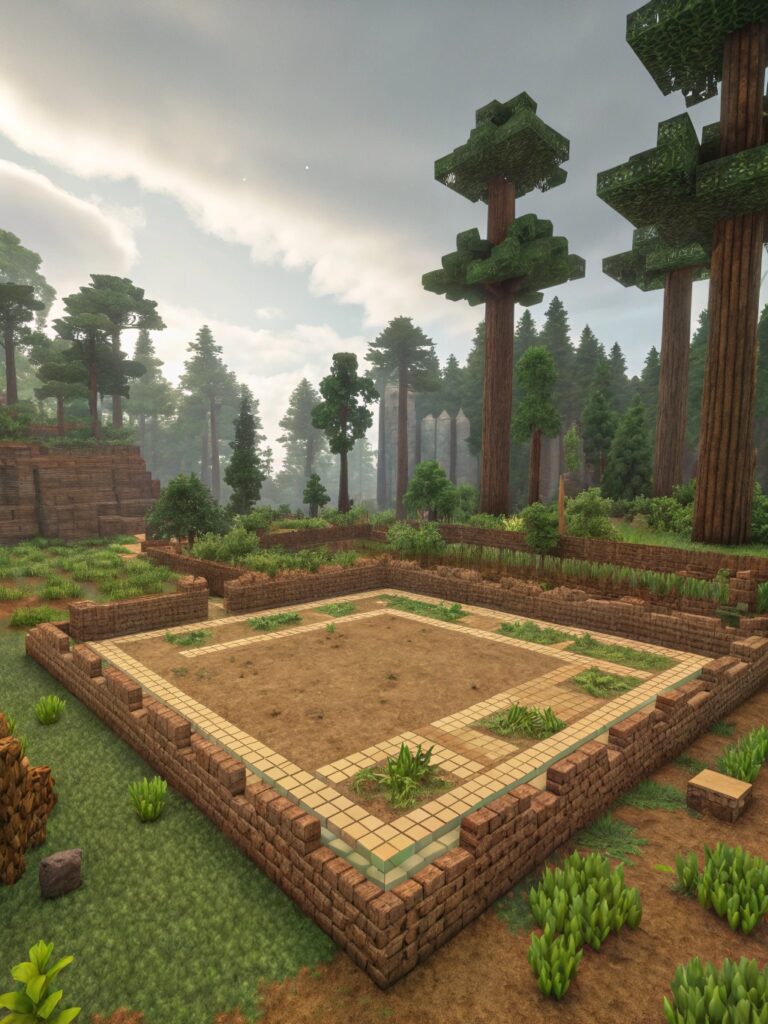 Cherry Blossom House Minecraft Builds: 
 Preparing the Building Site