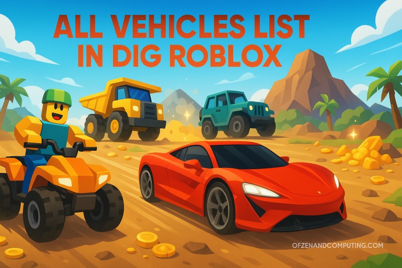All 20 Vehicles in Dig Roblox (2025) Stats, Prices & Unlock