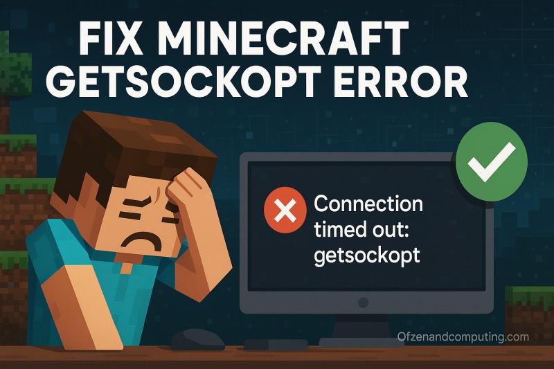 How to Fix Minecraft getsockopt Error (2025) Connection Timed Out