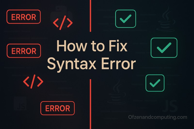 How to Fix Syntax Error (2025) Ultimate Beginner's Guide